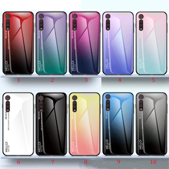 

100pcs/lot For Motorola Moto E5 Plus E6 Play Fading Color Hybrid Slim Gradient Tempered Glass Case For Moto G8 Play Moto G8 Plus