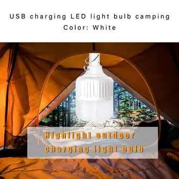 

Rechargeable Lamp Bulb Tent USB Smart Light Control Light Market Lighting Auto with Clips LED Bulb Camping Dusk To Dawn