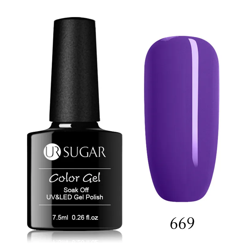 Ur Sugar термохромированный гель, жидкий лак для ногтей, меняющий цвет, лак для ногтей, гель-краска, нужна черная основа, впитывающий УФ-гель - Цвет: 669