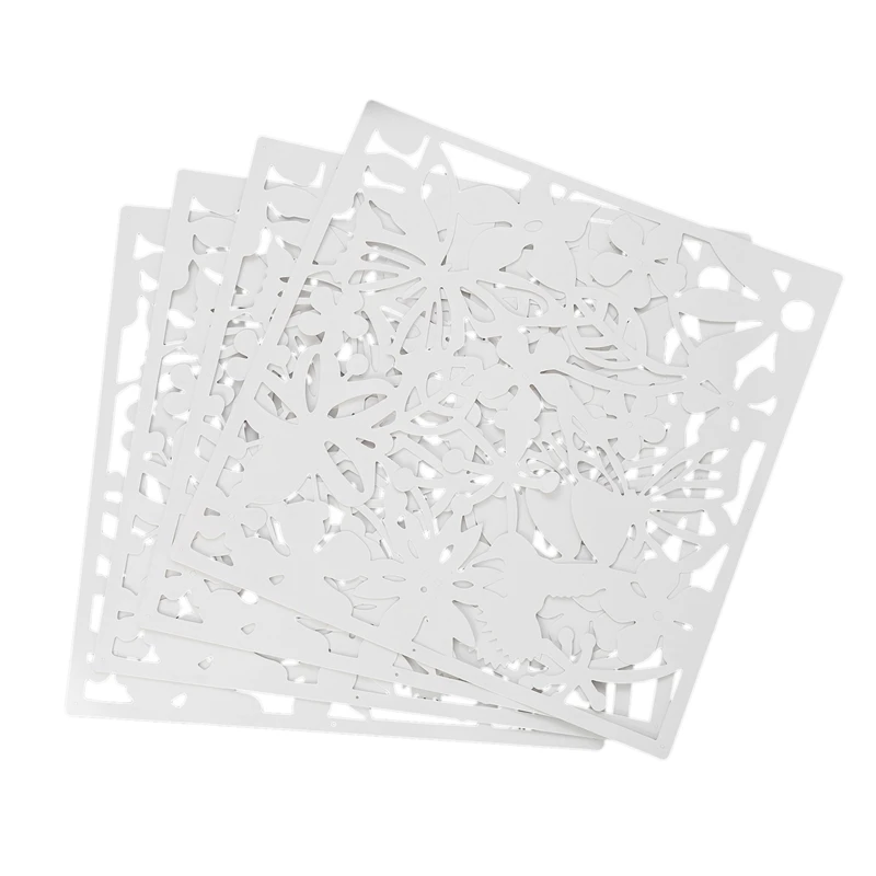 4 Pieces Sn for Living Room Hanging Curtain of in Polyethylene Partition White 40 x 40cm | Дом и сад