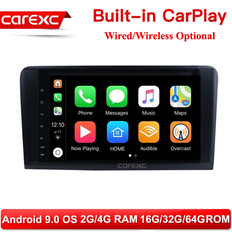 

CarExc Android 9.0 Radio CarPlay GPS Navigation For Mercedes Benz ML GL W164 ML350 ML500 GL320 Stereo Muiltmedia Player