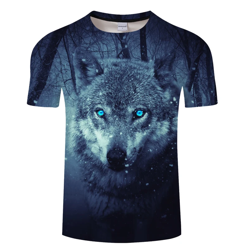 Ying and Yang Wolf Мужская футболка уличная футболка Повседневная футболка 3D модная футболка Harajuku Топ черный короткий рукав унисекс Прямая поставка