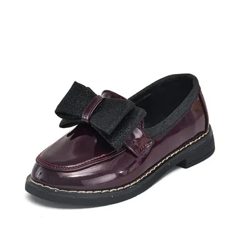 

Princess Wedding Girls Shoes For Medium Big Girls Kids Dress Party Soft Pu Leather Shoes Flats With Flowers Floral Black Shoes