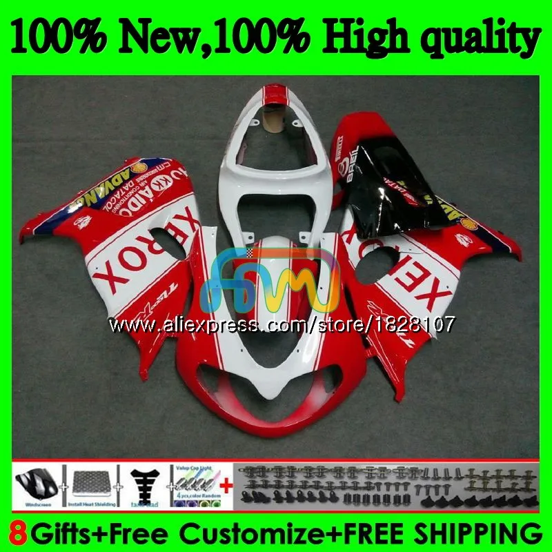 SRAD для SUZUKI TL 1000 R TL 1000R 98 99 00 01 02 красный белый 03 46BS. 37 TL1000 R TL1000R 1998 1999 2000 2001 2002 2003 обтекатель - Цвет: No. 1