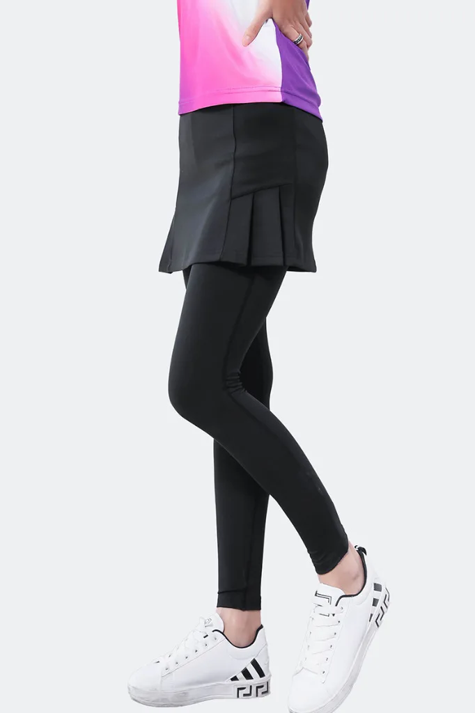Весеннее и осеннее облегающее платье юбка спортивный женский комплект из двух предметов анти-экспозиция быстросохнущие обтягивающие брюки юбка теннис бадминтон одежда