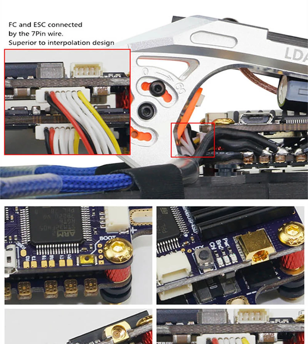 LDARC F4 супер Flytower контроллера полета OSD 48CH 25/200/600 мВт 40A ESC Dshot600 30,5*30,5 мм каркасный комплект дрона с дистанционным управлением с видом от первого лица