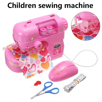

Mayitr Kids Simulation Sewing Machine Toy Mini Furniture Toy Educational Learning Design Clothing Toys