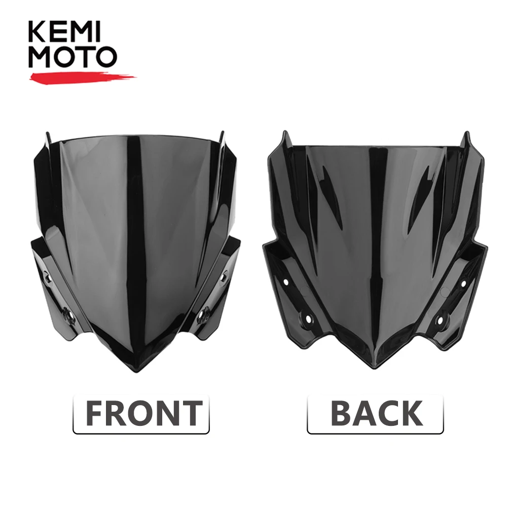 KEMiMOTO лобовое стекло для Kawasaki Z650 Z 650 ветровое стекло обтекатель экрана Защита ветровой дефлектор ветровой щит