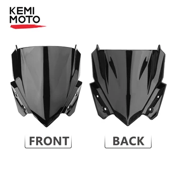 

KEMiMOTO Windshield For Kawasaki Z650 Z 650 2017 2018 Windscreen Wind screen Fairing Cover protection Wind Deflector wind shield
