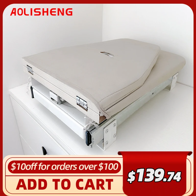 AOLISHENG Folding Rotating Ironing Board Home Furniture Wardrobe Shelf Closet Built-in Lateral  Ironing Board Table