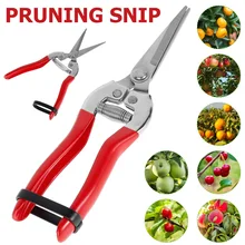 Tesouras de poda da mão de jardinagem tesouras de jardim secateurs micro ponta de poda snips aparador de folhas tesoura de florista em linha reta para a planta