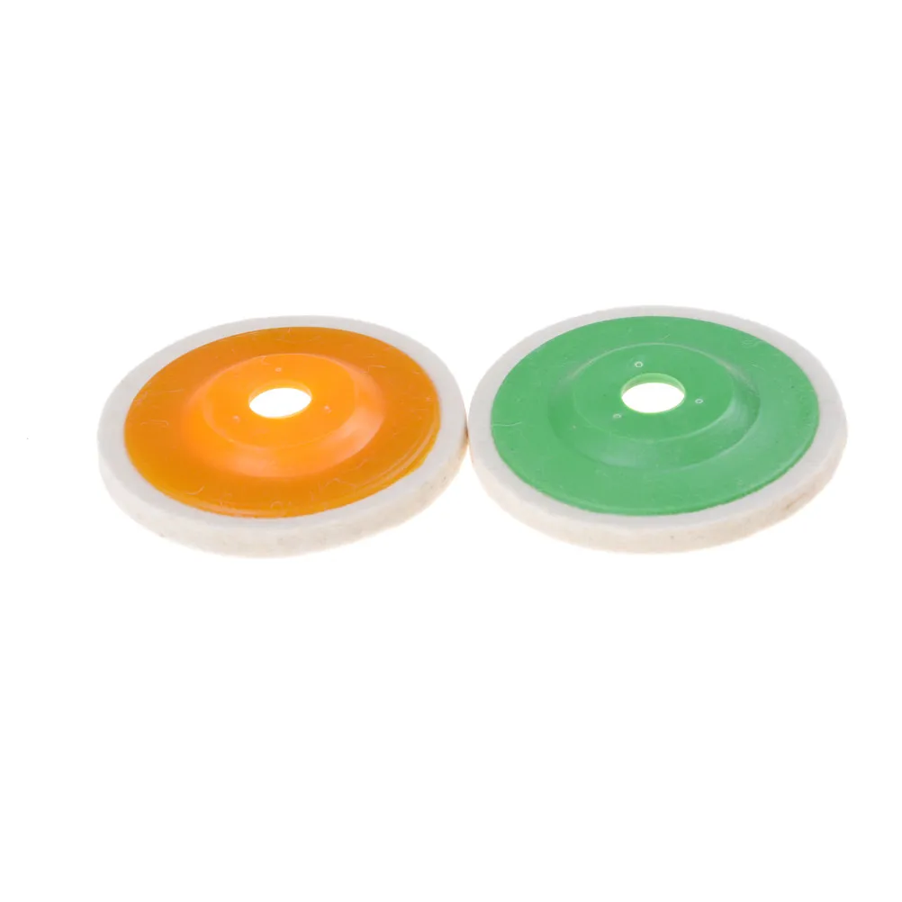 Round Wool Buffing Pad Wheel Felt Buffer Wheel Grinding Polishing Disc Set for Abrasive Rotary Tool Metal 100mm 4 inch