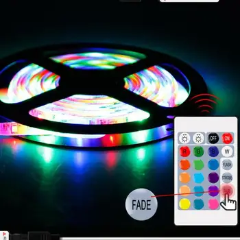 

RGB LED Strip Waterproof Light For Kicthen Cabinet Lamp 1M 2M 3M 4M 5M Flexible Lamp Tape w/Remote Control Home Party Decoration