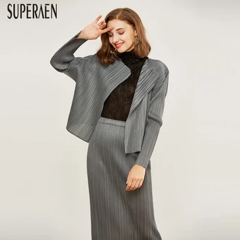 

SuperAen 2020 Autumn New Long Sleeve Shirts Women Solid Color Wild Casual Ladies Blouses and Tops Cotton Women Clothing
