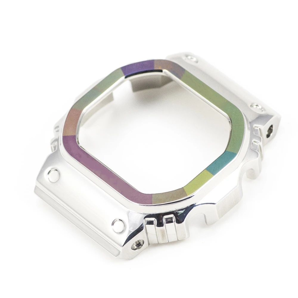 Радужное кольцо часы ободок для DW5600 GW-M5610 Металл 316L нержавеющая сталь Ограниченная серия Специальный стиль