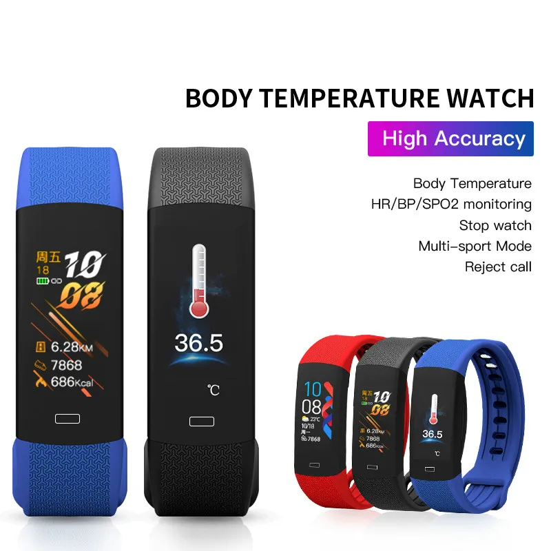 

2020 smart band temperature smart band blood pressure watch fitness tracker fitness bracelet sport watch fitness bracelet