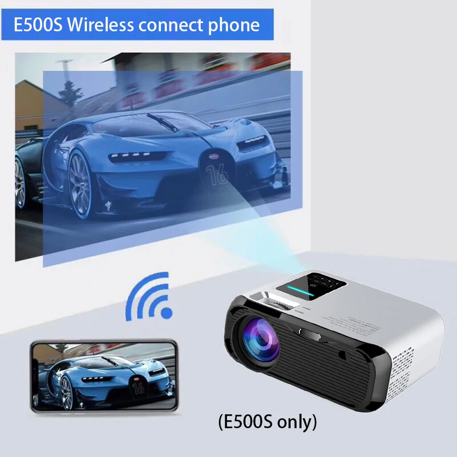 Мультимедийный проектор Smartldea 720P HD Wi Fi 1280*720P зеркальный светодиодный мини