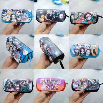 

Demon Slayer Kimetsu no Yaiba Tanjirou Nezuko Pencil Case Zip Super Big Capacity Pen Bag Makeup Stationery Pouch School Supplies