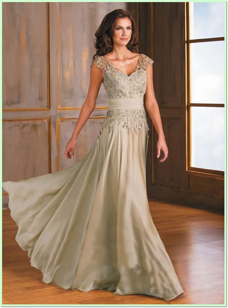 Vestido de noiva festa Casamento, кружевные вечерние платья с v-образным вырезом и аппликацией, вечернее платье для выпускного вечера, женские элегантные платья для матери невесты