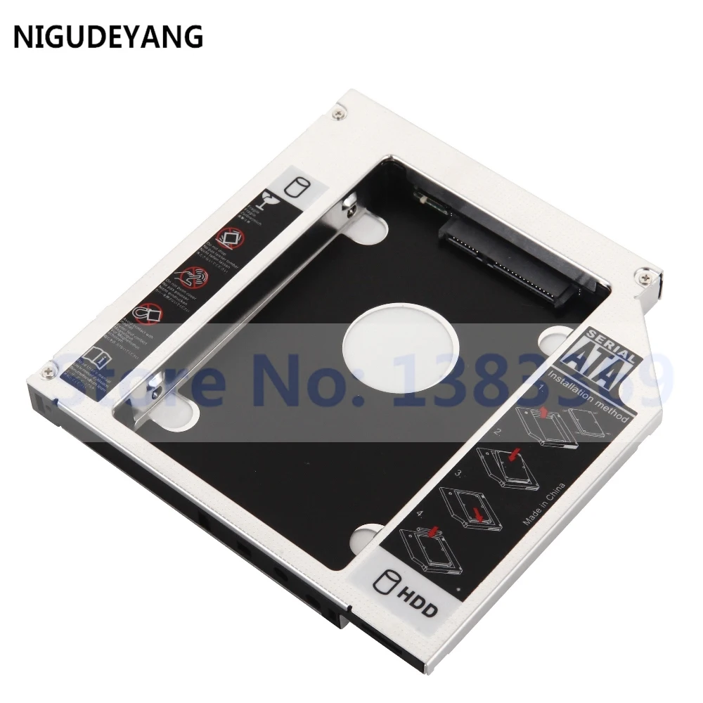 NIGUDEYANG 2nd SATA жесткий диск HDD SSD Caddy адаптер для ноутбука Lenovo Edge 14 E40 15 E50 Замена