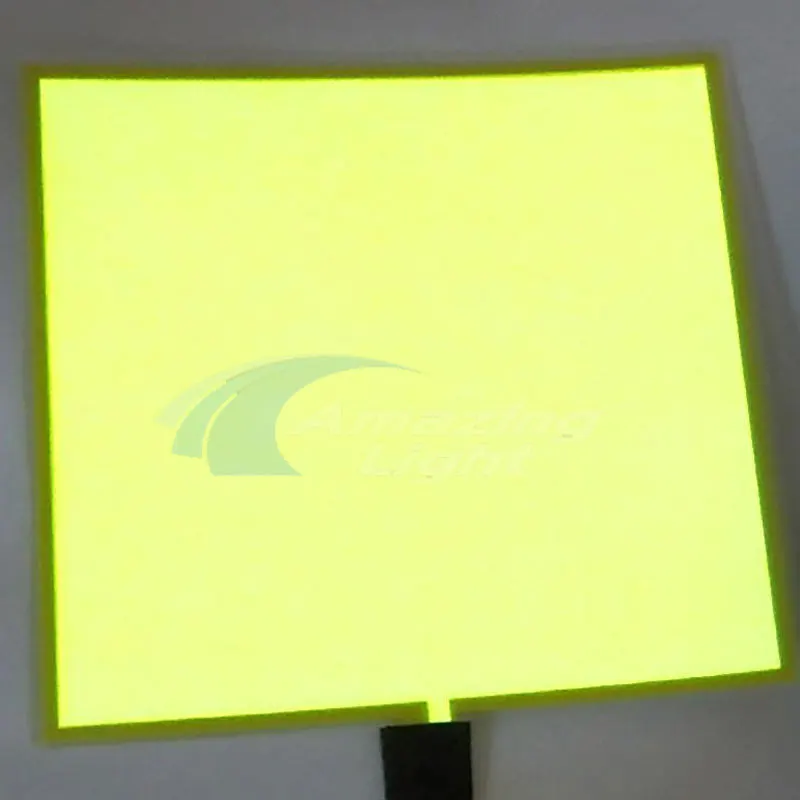 Foglio di luce elettroluminescente fai da te EL tagliabile, 12 cm x 5 cm, pannello elettroluminescente EL per decorazione/cosplay/avviso costante luminoso/ lampeggiante veloce/lampeggiante lento tre