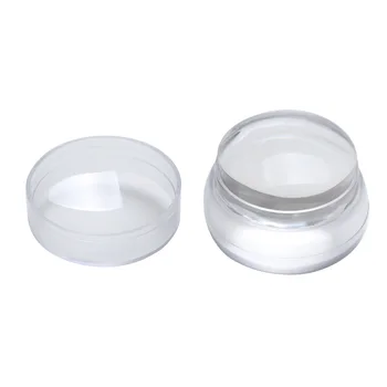 

New Transparent DIY Nail Art Stamping Stamper with Cap Scraper Plate Transfer Manicure Tools Y0001