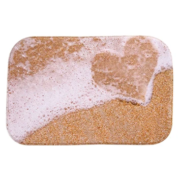 

40*60cm Beautiful Sea Creature Colorful Turtles Water-absorb Floor Bath Mat Toilet Room Memory Foam Coral Fleece Anti-slip