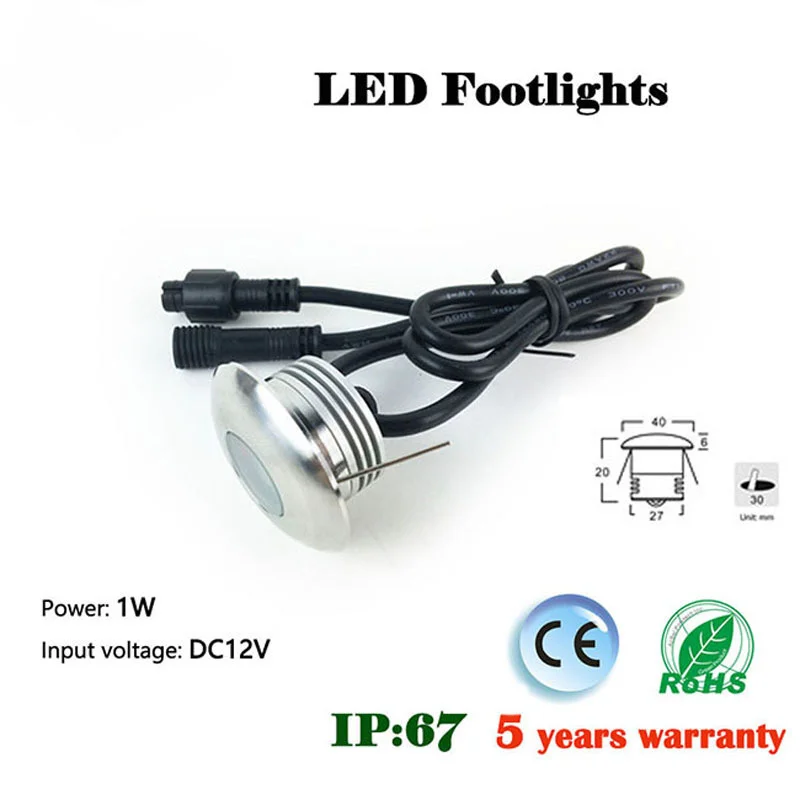 Floor step embed light 1W-A-1