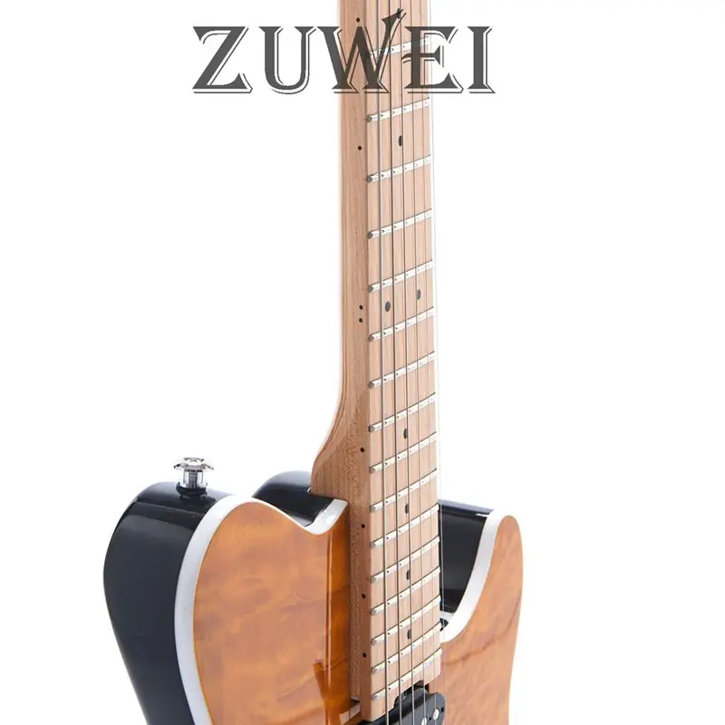 Good Quality OIP Axis Electric Guitar 5A Quilted Maple Yellow Color