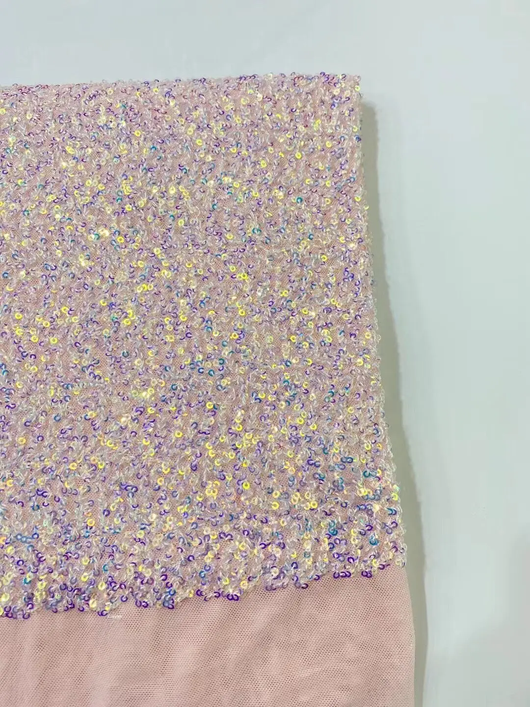 

French Lace Fabric S-988689 Sequins Embroidery African Tulle Lace Fabric For Party Dress