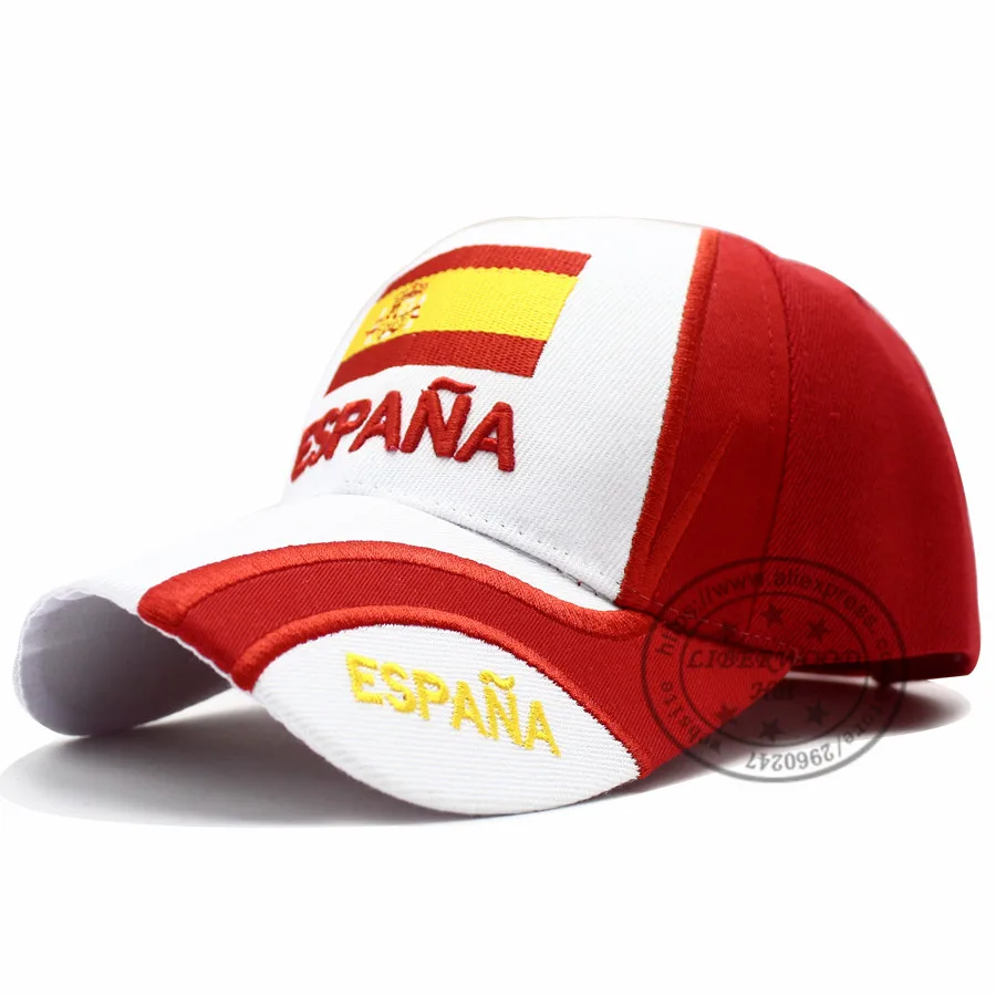 LIBERWOOD Brand hat Spain Espana Country Flag Baseball Cap Hats men female casual Sport Adjustable Cap Embroidered Spanish Gift