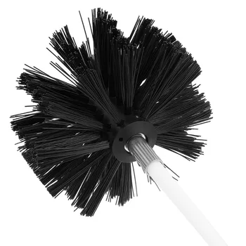 

Chimney Flue Cleaning Rod Sweep Sweeping Brush high length 4 rods Set Dry Duct Clean Kit Lint Remover Adjustable