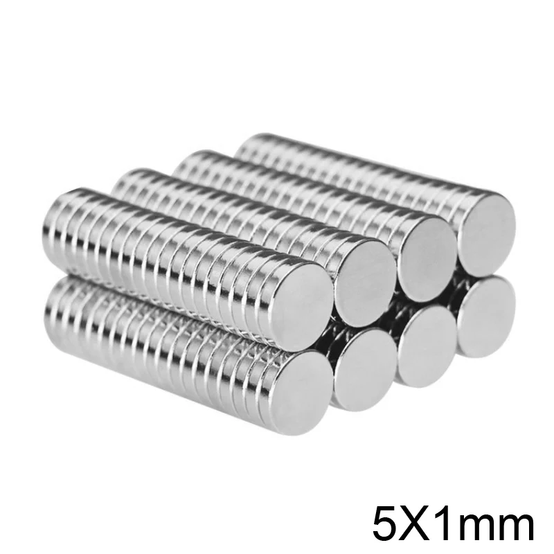 500 Magnets 6x1 mm Neodymium Disc small thin round craft magnet 6mm dia x 1mm 