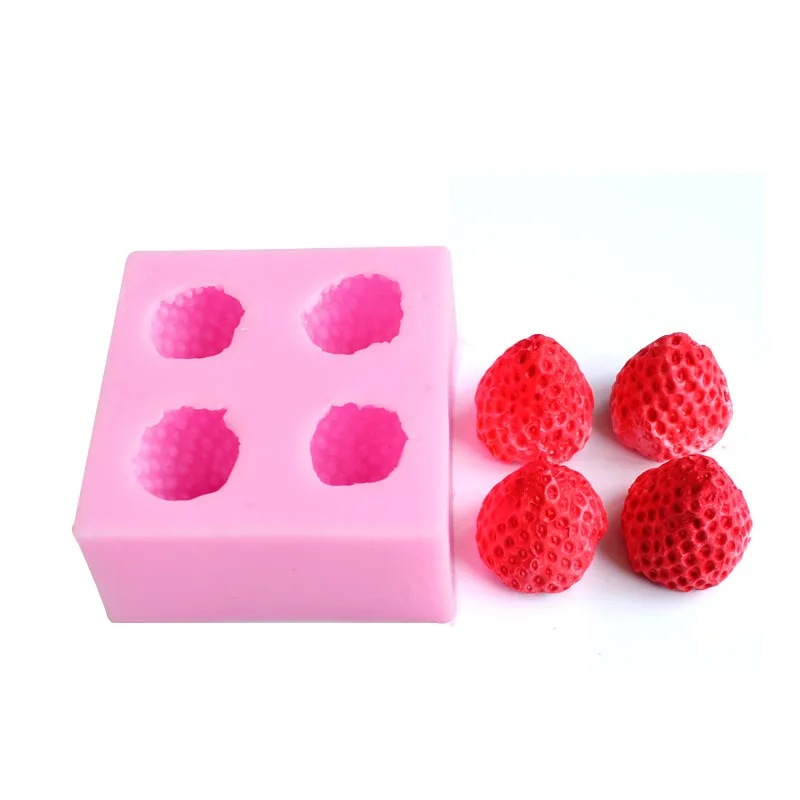 3D Strawberry Silicone Mold-strawberry Candle Mold-strawberry Fondant  Mold-chocolate Cake Decor Mold-aromatherapy Candle Mold -  Israel