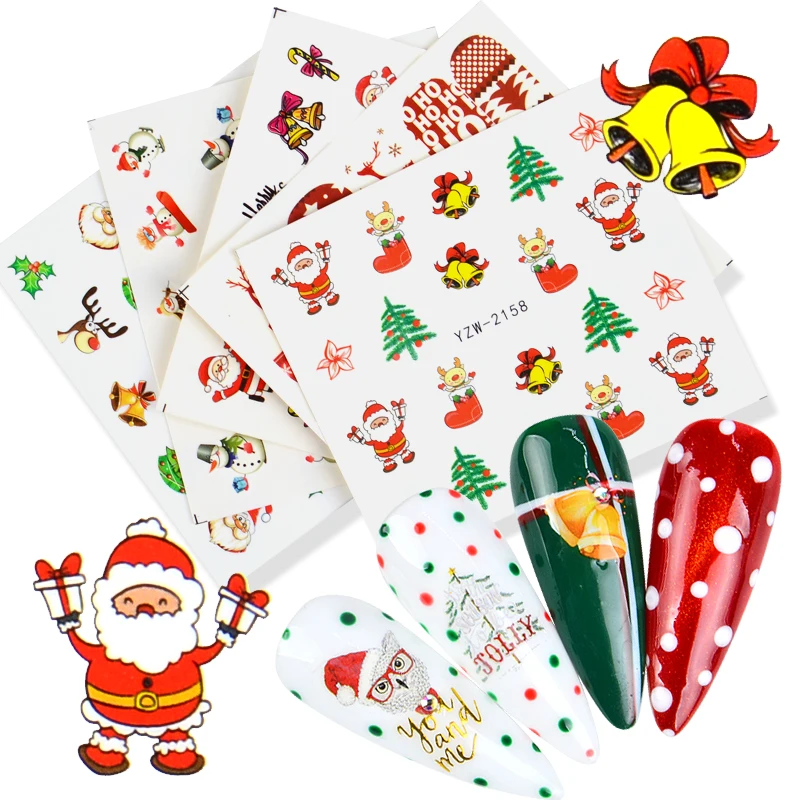 

3D Nail Art Stickers Christmas Snowflake Decal For Nails DIY Manicure Decoration Decals Tool