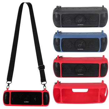 ZOPRORE Silicone Case for Anker Soundcore Motion+ Bluetooth Speaker Travel Carrying Protective with Shoulder Strap and Carabiner 1
