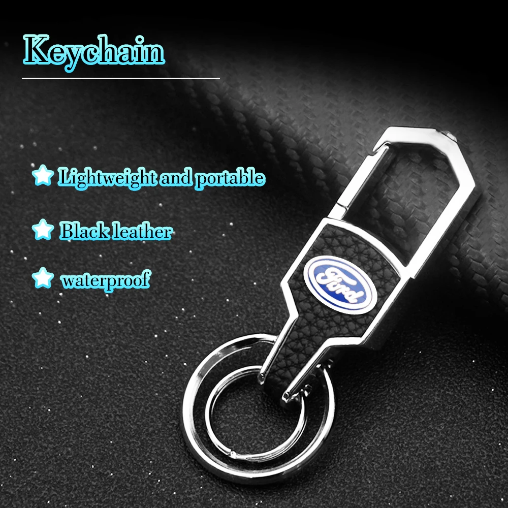 New 3D Metal Car Styling Key Chain Badge Rings Creative Men Gift Keychain For Ford Focus Fusion Escort Kuga Ecosport Fiesta | Автомобили и