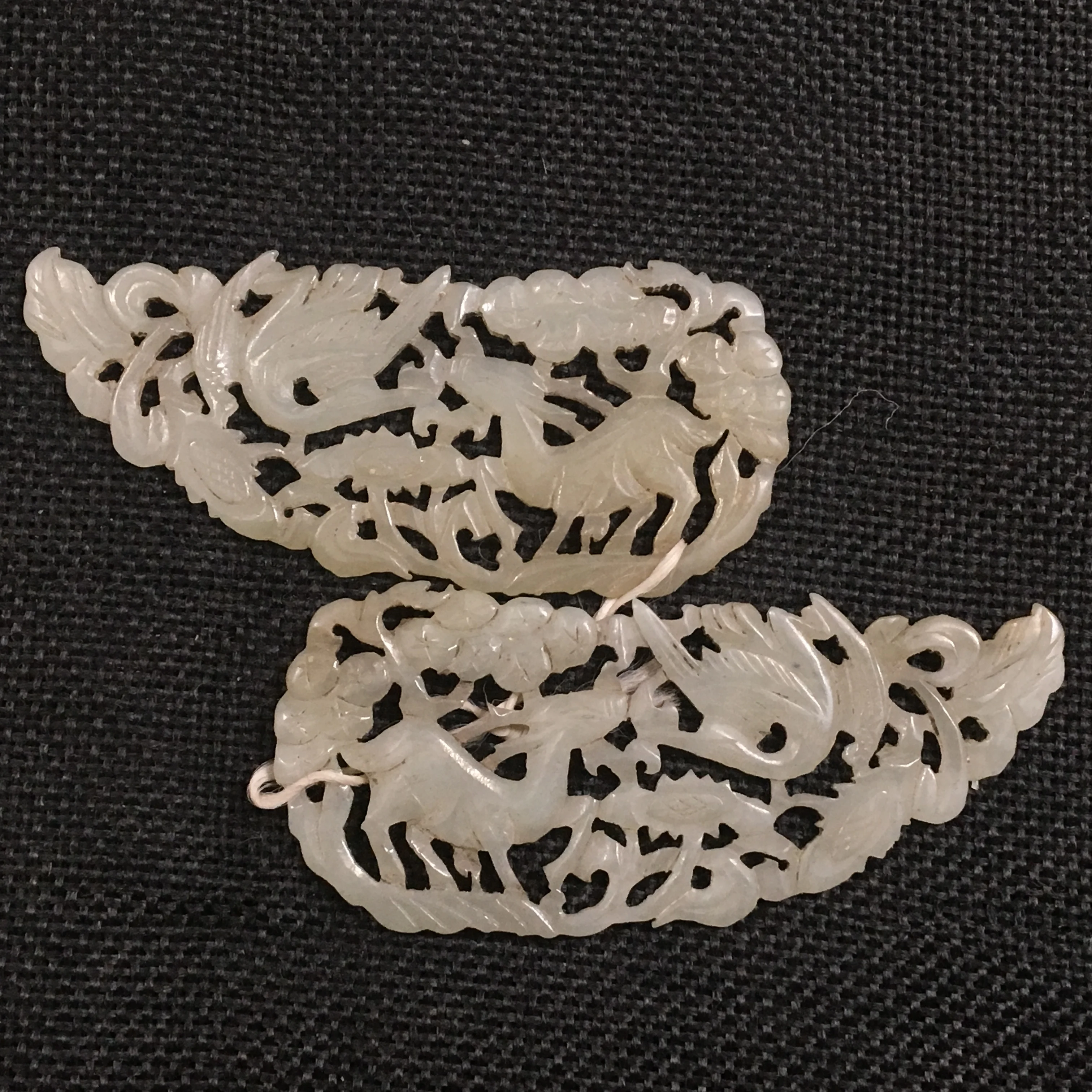 

Collection of Hetian jade Qing Dynasty fortune and longevity pendants