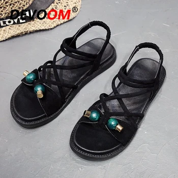 

New Summer Femmes Sandales Fashion Women Black Platform Gladiator Sandals Women 2020 Comfort Soft Beach Casual Flat Shoes Woman