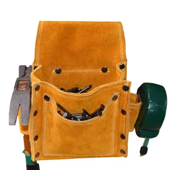 

Tool Waist Bag Wear Resistant Woodworking Nails Storage Pouch Bag with Belt for Electric Screwdriver Safety Hammer