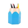 Pencil Shaped Make Up Brush Pen Holder Pot Office Stationery Storage Organizer School Supplies for kids Pens Holder DropShipping ► Photo 2/6