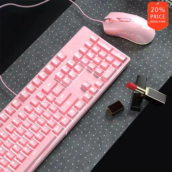 

Motospeed CK700 Zeus Optical Switch, Ice Blue Backlit Keyboard Mouse Combo-Pink Color(Waterproof IP68)
