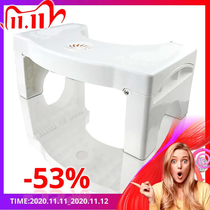 

U-Shaped Squatting Toilet Stool Non-Slip Pad Bathroom Helper Assistant Foot seat Relieves Constipation Piles 40*250*170mm
