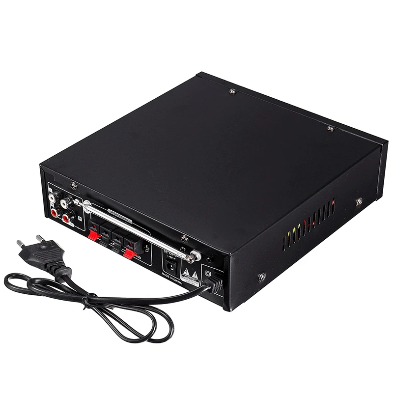  800W 12/220V HIFI 2CH Power Amplifier Audio Home Theater Sound System Audio Mini Amplifier Bluetoot