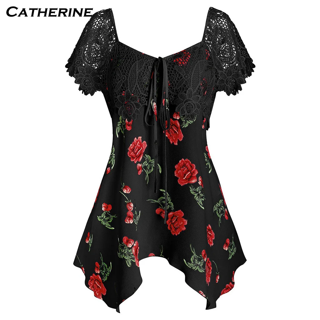 Женское мини-платье с цветочным принтом коротким рукавом | Женская одежда