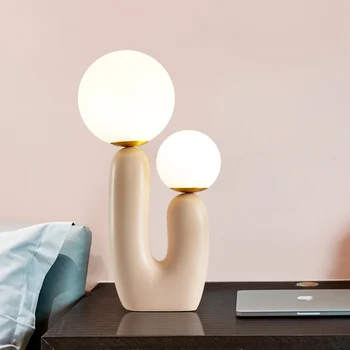 

Postmodern creative art living room table light Nordic bedside bedroom table lamp