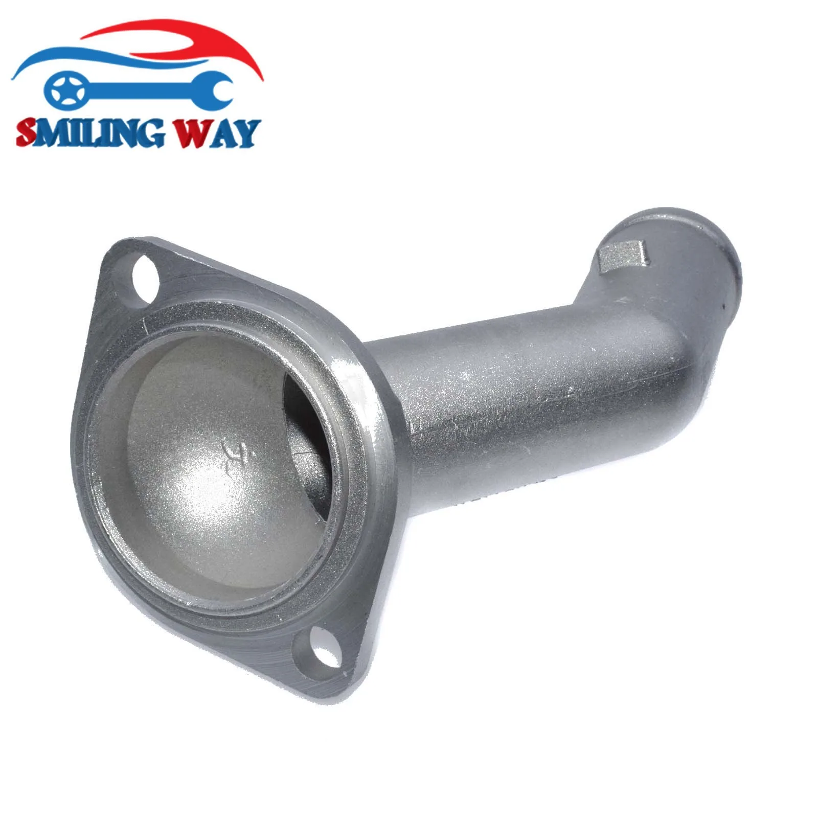 Aluminum Coolant Thermostat Radiator Water Flange Pipe Connector Engine Coolant Thermostat Audi VW A3 TT Skoda Seat Bora Golf Jetta 1.8T 1J0121087C
