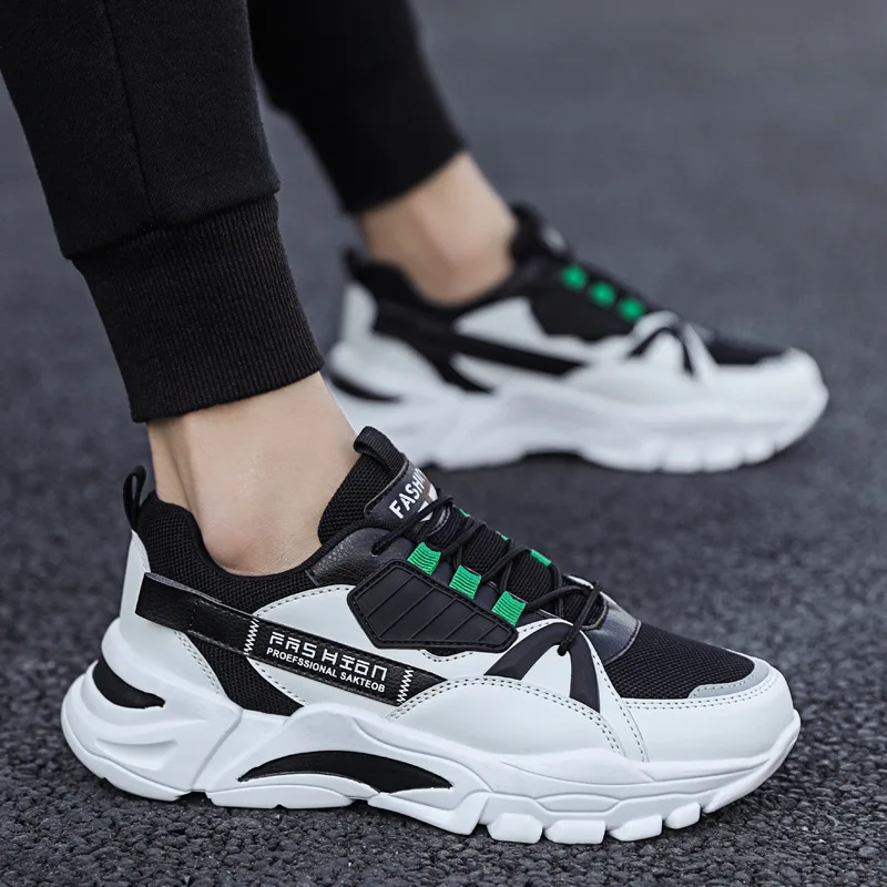 

2020 New Style Spring Men Shoes Men Sneakers Sports Casual Running Trendy Shoes Punched Sheet Cloth Shoes
