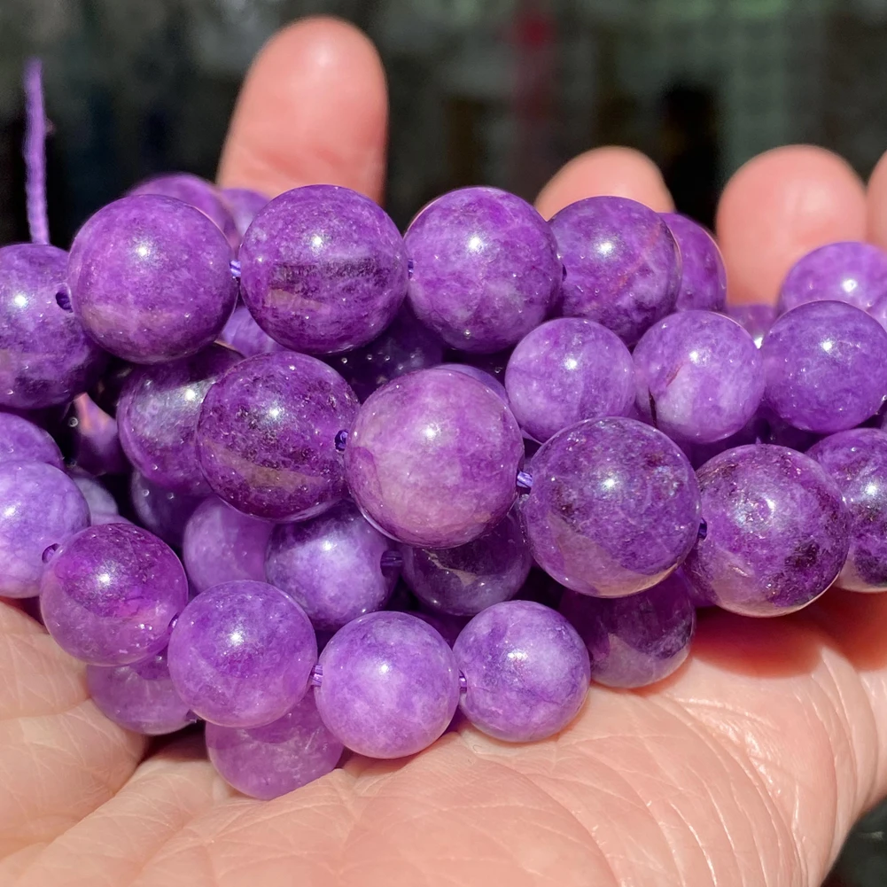 Natural Gemstone Beads for DIY Jewelry Crafting - Amethyst, Lava, Turquoise, Agate, Jade, Garnet, and Quartz