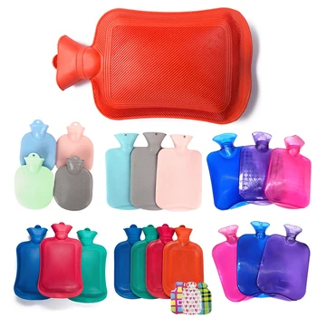 

2000ml Thick Hot Water Bottles Portable Rubber Winter Warm Hot Water Bag Hand Warmer Girls Pocket Hand Feet Warm Water Bottle